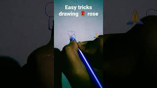 #easydrawing #rose #besttrick