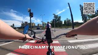 OD UL.RADIOWEJ DO METRA BEMOWO WARSZAWSKIE TRASY ROWEROWE WARSAW TOUR 4K POV