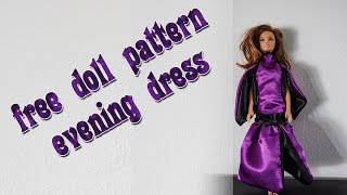 Make your own doll clothes - eveningdress 28