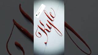 Copperplate calligraphy, tutorial: how I write your name #kyle