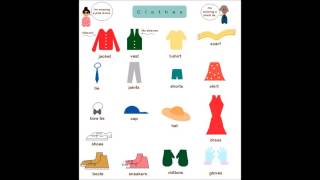 English vocabulary: clothes