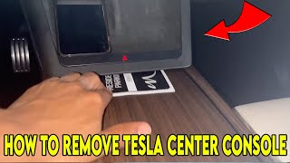 HOW TO REMOVE TESLA MODEL X CENTER CONSOLE TO FIND LOST ITEMS