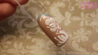 Video-tutorial for nail design "Lace"