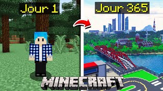 J'AI PASSÉ 1 AN A BUILD MA VILLE DANS MINECRAFT LE RÉSULTAT EST INCROYABLE !