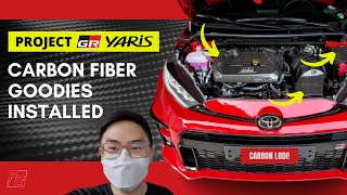 PROJECT GR YARIS' ENGINE BAY GOES CARBON FIBER! - VLOG37