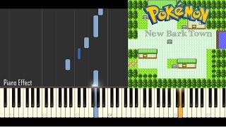 Pokemon Gold & Silver - New Bark Town (Piano Tutorial Synthesia)