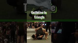 Guillotine to triangle #bjj #jiujitsu