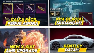 MUDANÇAS NA M4 GLACIAL - BENTLEY CAR l SPY FAMILY COLLAB l NEW X-SUIT - PUBG MOBILE #pubgmobile