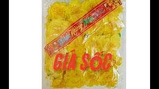 Hoa mai giả, hoa đào giả loại to trang trí Tết, gắn cây mai,