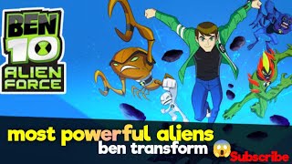 ben 10 alienforce top 10 most powerful aliens | jinme ben  transformation karta hai | @comicsbolt