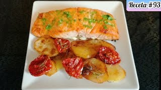 Salmón Al Horno Con Patatas | Chef Naye