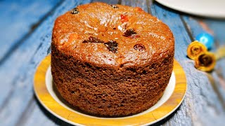 Christmas eggless plum cake recipe | Without alcohol and oven |