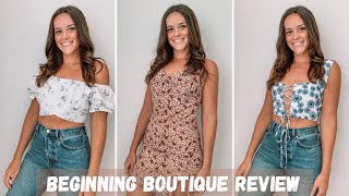 BEGINNING BOUTIQUE | Review & Try On