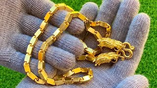 Solid 999.9 (24K) Gold Dragon Chain