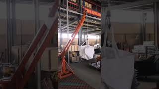 Mini crane with arm Lifting up down testing vedio