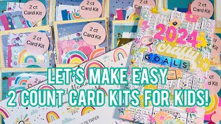 #CraftyGoals2024 Smash Your 12x12 Pads! Let’s Make 2 Count Card Kits For Kids!