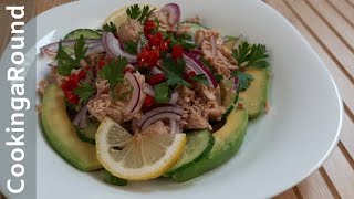 Tuna Avocado Salad - Under 300 Calories