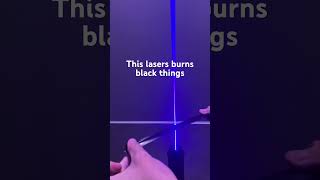 This laser only burns black things?!??!