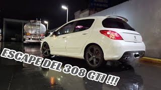 ESCAPE DEL 308 GTI! COMO LO TENGO ARMADO? HACE MUCHO RUIDO? PARA QUE SIRVE EL DOWNPIPE?!