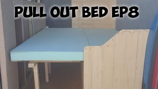 Pull out bed MWB Campervan Rebuilding our off grid Van Conversion Ep8