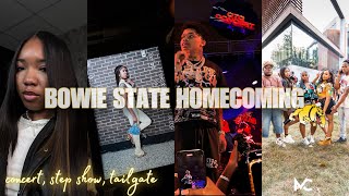 hbcu vlog: BOWIE STATE HOMECOMING🐶 | JT COMING??? NOCAP???, step show, tailgate & more