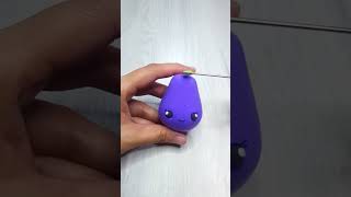 Kawaii Eggplant Clay Art | Clay videos #shorts