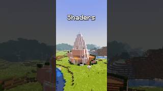 Minecraft Vanilla vs Shaders: A Graphics Comparison #shorts #minecraft #memes