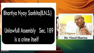 "Lecture 2 |Common Object & Unlawful Assembly| Bhartiya Nyay Sanhita | Lecture 2"