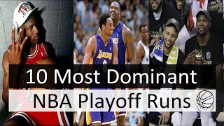 11 Most Dominant Playoff Runs in NBA History