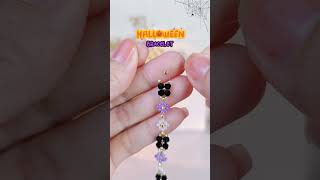 DIY Halloween bracelet | Halloween bracelet tutorial #halloween #october #viralshorts #spooky #diy