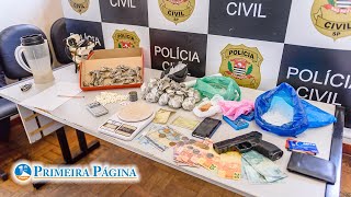 Polícia Civil apreende 10 pessoas em mega operação contra o tráfico de drogas em Descalvado