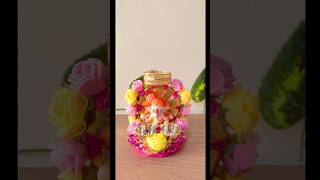 Diwali Home Decor Tlight Holder#youtubeshorts #shorts#diwali #tlightholder #claycraftcorner