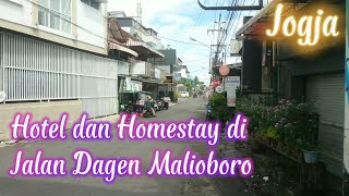 Hotel dan homestay di jalan dagen malioboro