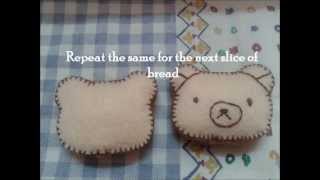 How to make a kawaii Rilakkuma Sandwich Plushie Tu