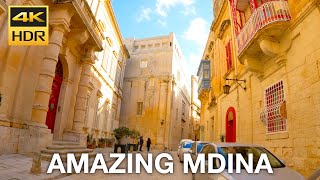 Mdina, Malta: Exploring the Silent City in HDR 4K 60 FPS Quality!