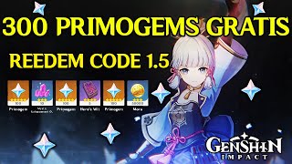 300 PRIMOGEMS GRATIS PROMO CODE AGGIORNAMENTO 1.5 - Genshin Impact ITA