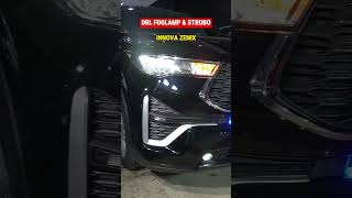 BEGINI JADINYA JIKA SUDAH UPGRADE DRL FOGLAMP & STROBO, INNOVA ZENIX #short