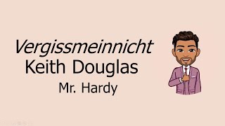 Vergissmeinnicht by Keith Douglas Explained