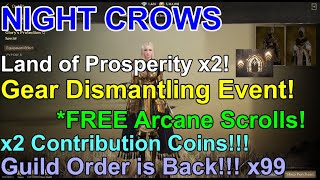 Night Crows | May 21st Update - Guild Order, Dungeon Event, Dismantling Event and more!