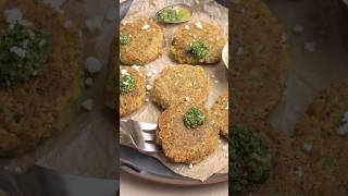 crispy chickpea fritters with salsa verde #appetizerrecipes