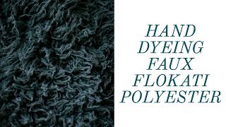 HOW TO HAND-DYE POLYESTER | FAUX FLOKATI NEWBORN PHOTOGRAPHY BACKDROP DIY