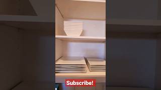 Unboxing and Organizing Kitchen Cabinet! Minimalist Edition #shorts