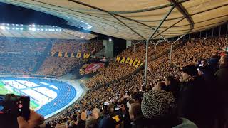 Hertha BSC - SG Dynamo Dresden // 30.10.2019 // Dy Dy Dy Na Na Na Mo Mo Mo Forza Dynamo