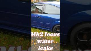 Mk2 focus water leaks