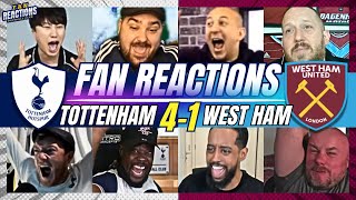 SPURS FANS ECSTATIC🤩REACTION TO TOTTENHAM 4-1 WEST HAM | 24/25 PREMIER LEAGUE