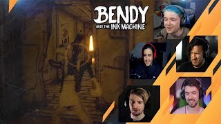 Gamers Reactions to Tom Breaking The Iron Wall | Bendy and The Ink Machine - Chapter 5