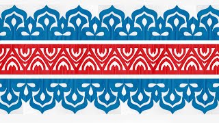 border design on paper | repeat pattern design | paper border design | paper decoration ideas