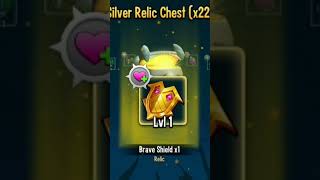 Opening 23 silver relic chests in monster legends!#equipment #monsterlegends #shorts