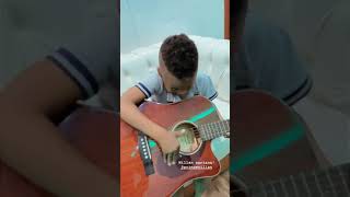 Diamond's son Prince Nillan playing guitar like a pro