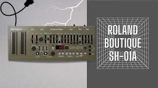 Roland Boutique SH01A synth in action no talking